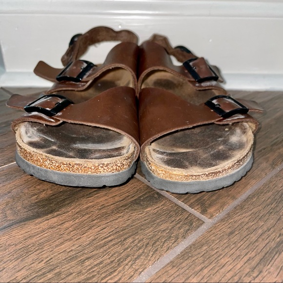 BIRKENSTOCK Milano Dark Brown Sandal Size 39 - Picture 6 of 10